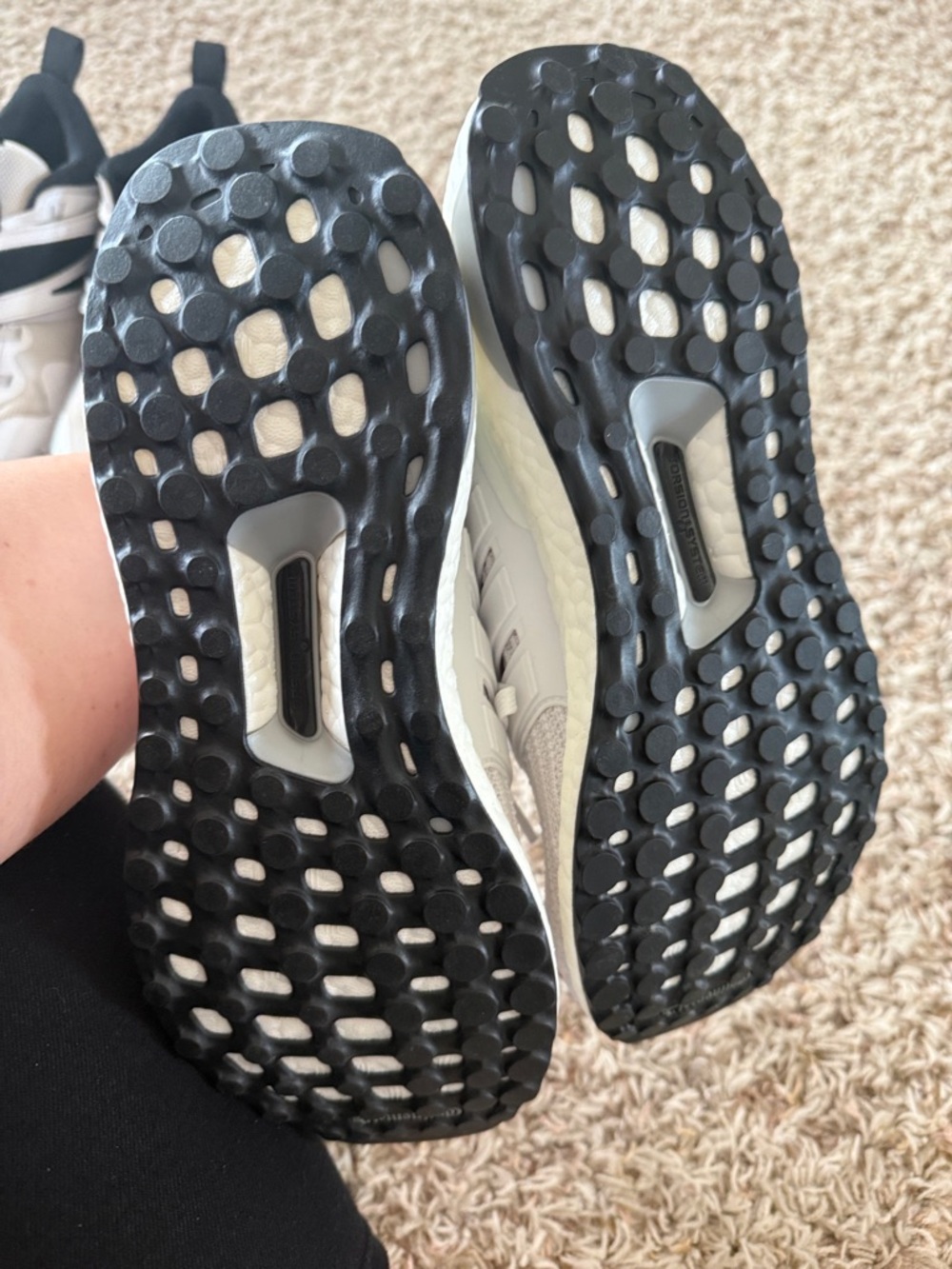 Adidas White Knit Athletic Sneakers - Picture 3 of 3
